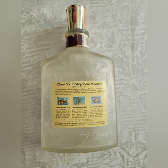 Jim Beam Duck Stamp series Decanter fist issue bourbon bottle euc - Picture 2 of 2